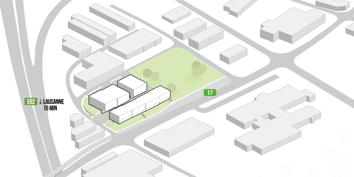 Situation globale du batiment dans le quartier